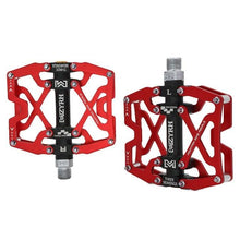 Load image into Gallery viewer, Mountain Bicycle Pedals Cycling Ultralight Aluminum Alloy 3 Bearings Pedals Bike Pedals Flat Bike Pedal Ultra-Light Aluminum Alloy Sealed Bearing With Cleats Pedal Suitable For Mountain Bike Bicycle