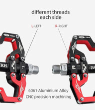 Load image into Gallery viewer, Mountain Bicycle Pedals Cycling Ultralight Aluminum Alloy 3 Bearings Pedals Bike Pedals Flat Bike Pedal Ultra-Light Aluminum Alloy Sealed Bearing With Cleats Pedal Suitable For Mountain Bike Bicycle