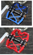 Load image into Gallery viewer, Mountain Bicycle Pedals Cycling Ultralight Aluminum Alloy 3 Bearings Pedals Bike Pedals Flat Bike Pedal Ultra-Light Aluminum Alloy Sealed Bearing With Cleats Pedal Suitable For Mountain Bike Bicycle