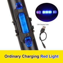 Load image into Gallery viewer, Mountain Cycle Front Back Headlight Lamp Flashlight Cycle Light 300 Lumens 3 Modes Bike Bicycle Light Bicycle Lights Super Bright LED Bike Lights For Night Riding Bike Headlight With USB LED Rechargeable