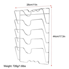 Load image into Gallery viewer, Mounted Pot Lid Rack Pot Cover Organizer