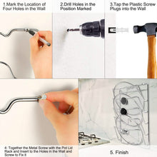 Load image into Gallery viewer, Mounted Pot Lid Rack Pot Cover Organizer