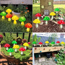 Load image into Gallery viewer, Multi-Color Changing LED Solar Mushroom Light