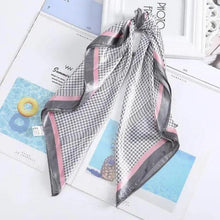 Load image into Gallery viewer, Multi-Functional Square Silk Scarf 60*60cm Headband Hairbands Hair Hoop Accessories For Women,Girl,Lady Head Neck Satin Scarf Handkerchief