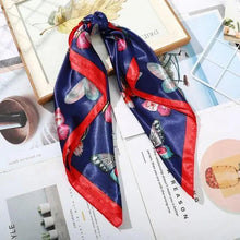 Load image into Gallery viewer, Multi-Functional Square Silk Scarf 60*60cm Headband Hairbands Hair Hoop Accessories For Women,Girl,Lady Head Neck Satin Scarf Handkerchief