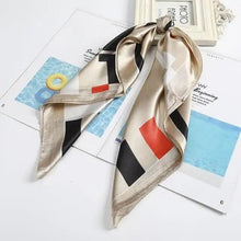 Load image into Gallery viewer, Multi-Functional Square Silk Scarf 60*60cm Headband Hairbands Hair Hoop Accessories For Women,Girl,Lady Head Neck Satin Scarf Handkerchief