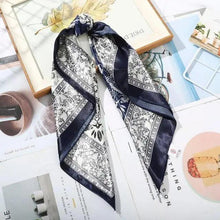 Load image into Gallery viewer, Multi-Functional Square Silk Scarf 60*60cm Headband Hairbands Hair Hoop Accessories For Women,Girl,Lady Head Neck Satin Scarf Handkerchief