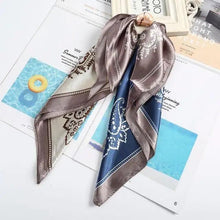 Load image into Gallery viewer, Multi-Functional Square Silk Scarf 60*60cm Headband Hairbands Hair Hoop Accessories For Women,Girl,Lady Head Neck Satin Scarf Handkerchief