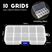 Load image into Gallery viewer, Multi Grids Plastic Box Adjustable Compartment Jewelry Organizer Box Eco-Friendly PP Transparent Jewelry Box Simple Design Plastic Portable Compartments Jewelry Organiser For Women