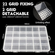 Load image into Gallery viewer, Multi Grids Plastic Box Adjustable Compartment Jewelry Organizer Box Eco-Friendly PP Transparent Jewelry Box Simple Design Plastic Portable Compartments Jewelry Organiser For Women