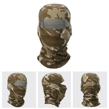 Load image into Gallery viewer, Multicam Camouflage Balaclava Full Face Scarf Mask Hiking Cycling Hunting Army Bike Military Head Cover Tactical Airsoft Cap Men Ski Mask for Men Windproof Thermal Winter Scarf Mask Women Neck Warmer Hood for Cycling