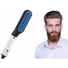 Load image into Gallery viewer, Multifunctional Beard Straightener for Men Electric Hot Hair Straightening Comb
