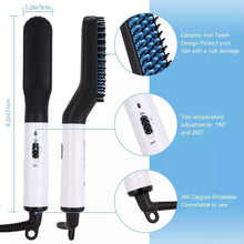 Load image into Gallery viewer, Multifunctional Beard Straightener for Men Electric Hot Hair Straightening Comb