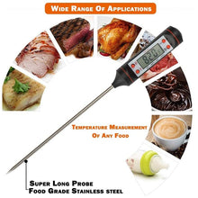 Load image into Gallery viewer, Multifunctional Digital Thermometer For BBQ Food Meat Cake Candy Bake Grill Ultra Fast Kitchen Thermometer with Hold & Calibration Digital Food Thermometer for BBQ Baking Candy Milk Temperature Cooking Thermometer Oven Kitchen Tools