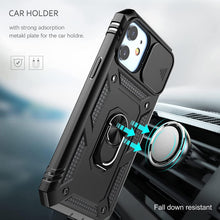 Load image into Gallery viewer, Multifunctional Heavy Duty Front and Back Full Body Shockproof Bumper Protection Cover Case For iPhone 13 12 11 Pro Max X Max 8 Plus Case Heavy Duty with Camera Rotate Kickstand Sturdy Shockproof Cover
