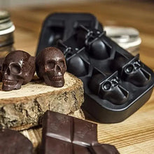 Load image into Gallery viewer, Multifunctional Ice Cube Maker Creative Silica Gel Gun Bullet Skull Shape Tray Mold Home Bar Party Cool Whiskey Wine Ice Cream Bar Tool