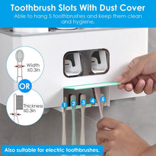 Load image into Gallery viewer, Multifunctional Wall Mount Toothbrush Organizer
