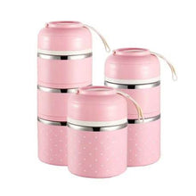 Load image into Gallery viewer, Multilayer Cute Thermal Lunch Box Stainless Steel Food Container
