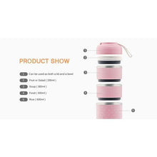 Load image into Gallery viewer, Multilayer Cute Thermal Lunch Box Stainless Steel Food Container
