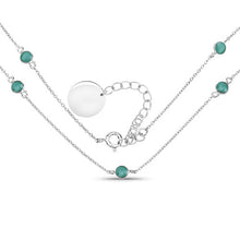 Load image into Gallery viewer, 1.89 Carat Genuine Emerald .925 Sterling Silver Necklace