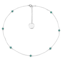 Load image into Gallery viewer, 1.89 Carat Genuine Emerald .925 Sterling Silver Necklace