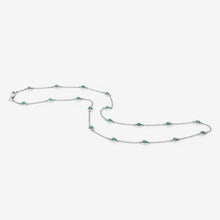 Load image into Gallery viewer, 1.80 Carat Genuine Emerald .925 Sterling Silver Necklace