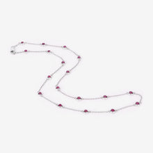 Load image into Gallery viewer, 2.34 Carat Genuine Ruby .925 Sterling Silver Necklace