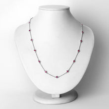 Load image into Gallery viewer, 2.34 Carat Genuine Ruby .925 Sterling Silver Necklace