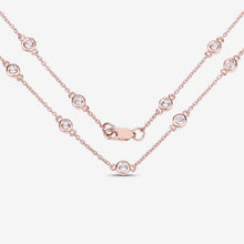 Load image into Gallery viewer, 1.62 Carat Genuine Morganite .925 Sterling Silver Necklace