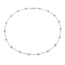 Load image into Gallery viewer, 1.80 Carat Genuine Tanzanite .925 Sterling Silver Necklace