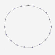 Load image into Gallery viewer, 1.80 Carat Genuine Tanzanite .925 Sterling Silver Necklace