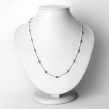Load image into Gallery viewer, 1.80 Carat Genuine Tanzanite .925 Sterling Silver Necklace