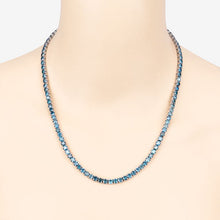Load image into Gallery viewer, 33.24 Carat Genuine Blue Diamond 14K White Gold Necklace