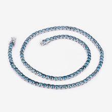 Load image into Gallery viewer, 33.24 Carat Genuine Blue Diamond 14K White Gold Necklace
