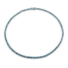 Load image into Gallery viewer, 33.24 Carat Genuine Blue Diamond 14K White Gold Necklace