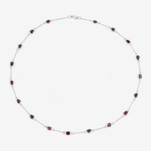 Load image into Gallery viewer, 8.10 Carat Genuine Garnet .925 Sterling Silver Necklace