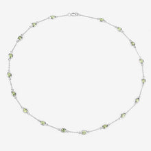 Load image into Gallery viewer, 6.30 Carat Genuine Peridot .925 Sterling Silver Necklace