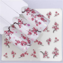 Load image into Gallery viewer, Nail Art Water Transfer Stickers Anime Mouse Animal Kid slider adhesive Watermark Decals Women Beauty Wedding Nails Decal Self-Adhesive 3D Wave Design Decoration for Women Girls Art Stickers Decal Decoration Metallic Curve Strip Line Nail