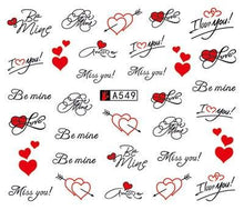 Load image into Gallery viewer, Nail Art Water Transfer Stickers Anime Mouse Animal Kid slider adhesive Watermark Decals Women Beauty Wedding Nails Decal Self-Adhesive 3D Wave Design Decoration for Women Girls Art Stickers Decal Decoration Metallic Curve Strip Line Nail