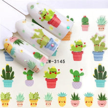 Load image into Gallery viewer, Nail Art Water Transfer Stickers Anime Mouse Animal Kid slider adhesive Watermark Decals Women Beauty Wedding Nails Decal Self-Adhesive 3D Wave Design Decoration for Women Girls Art Stickers Decal Decoration Metallic Curve Strip Line Nail