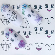 Load image into Gallery viewer, Nail Art Water Transfer Stickers Anime Mouse Animal Kid slider adhesive Watermark Decals Women Beauty Wedding Nails Decal Self-Adhesive 3D Wave Design Decoration for Women Girls Art Stickers Decal Decoration Metallic Curve Strip Line Nail
