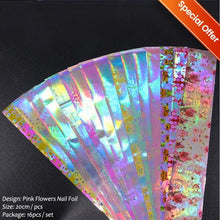 Load image into Gallery viewer, Nail Foils Fall Design Maple Leaves Flower Golden Nail Sliders Snake Leopard Decor Paper Nail Art Sticker Set Decals for Women Nail Decorations Accessories Metal Curve Stripe Lines Design Letter Nail Sticker Adhesive Decoration