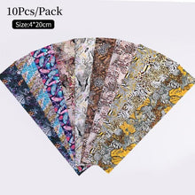 Load image into Gallery viewer, Nail Foils Fall Design Maple Leaves Flower Golden Nail Sliders Snake Leopard Decor Paper Nail Art Sticker Set Decals for Women Nail Decorations Accessories Metal Curve Stripe Lines Design Letter Nail Sticker Adhesive Decoration