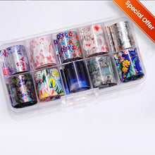 Load image into Gallery viewer, Nail Foils Fall Design Maple Leaves Flower Golden Nail Sliders Snake Leopard Decor Paper Nail Art Sticker Set Decals for Women Nail Decorations Accessories Metal Curve Stripe Lines Design Letter Nail Sticker Adhesive Decoration