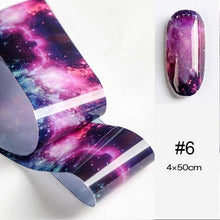 Load image into Gallery viewer, Nail Foils Marble Flower Series Iridescent Nail Art Transfer Sticker Paper Slider Nail Water Decal Design Manicures Decorations Art Manicures Decoration New Gold Nail Transfer Foils for Nail Arts Nails Supply Holographic Effect Nail Art Foil Stickers Hol