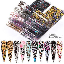 Load image into Gallery viewer, Nail Foils Marble Flower Series Iridescent Nail Art Transfer Sticker Paper Slider Nail Water Decal Design Manicures Decorations Art Manicures Decoration New Gold Nail Transfer Foils for Nail Arts Nails Supply Holographic Effect Nail Art Foil Stickers Hol