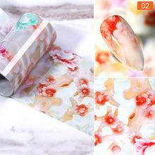 Load image into Gallery viewer, Nail Foils Marble Series Nail Art Transfer Sticker Paper Gold Line Foils Bright Marble Design Decoration Marble Nail Art Stickers Water Transfer Nail Decals Full Wraps Gradient Acrylic Nail Kits for Women Manicure Decoration Accessories