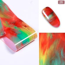 Load image into Gallery viewer, Nail Foils Marble Series Nail Art Transfer Sticker Paper Gold Line Foils Bright Marble Design Decoration Marble Nail Art Stickers Water Transfer Nail Decals Full Wraps Gradient Acrylic Nail Kits for Women Manicure Decoration Accessories