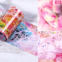 Load image into Gallery viewer, Nail Foils Marble Series Nail Art Transfer Sticker Paper Gold Line Foils Bright Marble Design Decoration Marble Nail Art Stickers Water Transfer Nail Decals Full Wraps Gradient Acrylic Nail Kits for Women Manicure Decoration Accessories