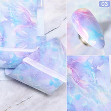 Load image into Gallery viewer, Nail Foils Marble Series Nail Art Transfer Sticker Paper Gold Line Foils Bright Marble Design Decoration Marble Nail Art Stickers Water Transfer Nail Decals Full Wraps Gradient Acrylic Nail Kits for Women Manicure Decoration Accessories